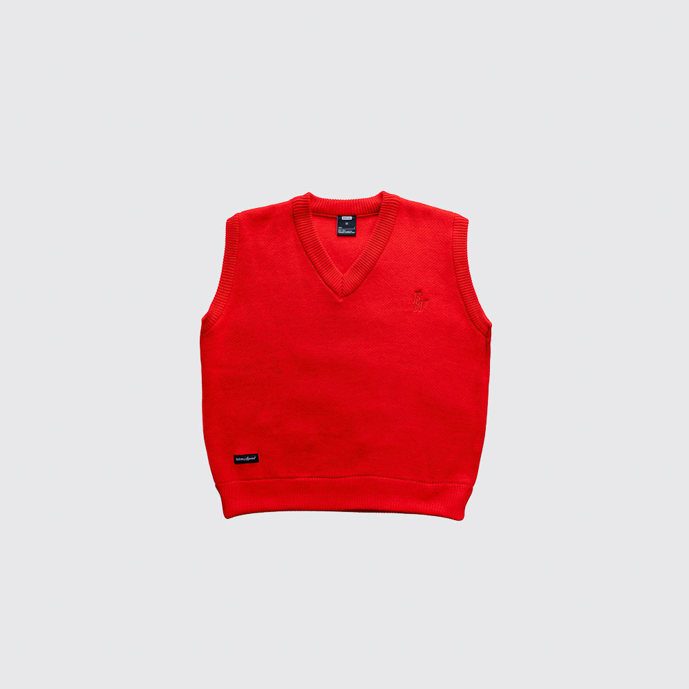 CHALECO TEJIDO BENET VEST ROJO